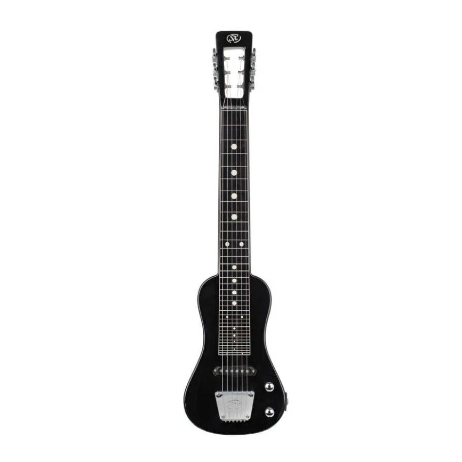 SX Essex LG3 Lap Steel Guitar in Black with Bag - Image 3