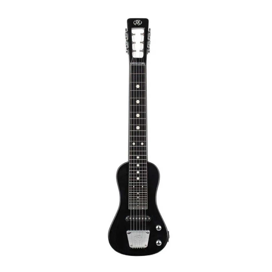 SX Essex LG3 Lap Steel Guitar in Black with Bag - Image 7
