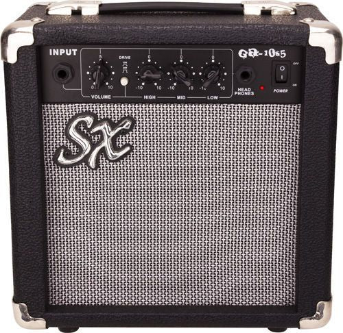 SX Essex ST Style Full Size Electric Guitar in Candy Apple Red & Amp Pack - Image 5