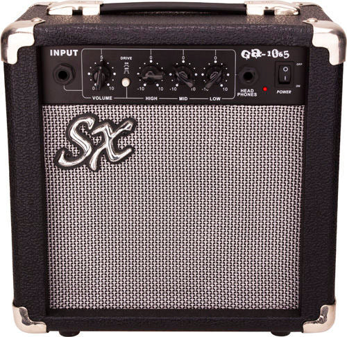 SX Essex ST Style Full Size Electric Guitar in Candy Apple Red & Amp Pack - Image 8