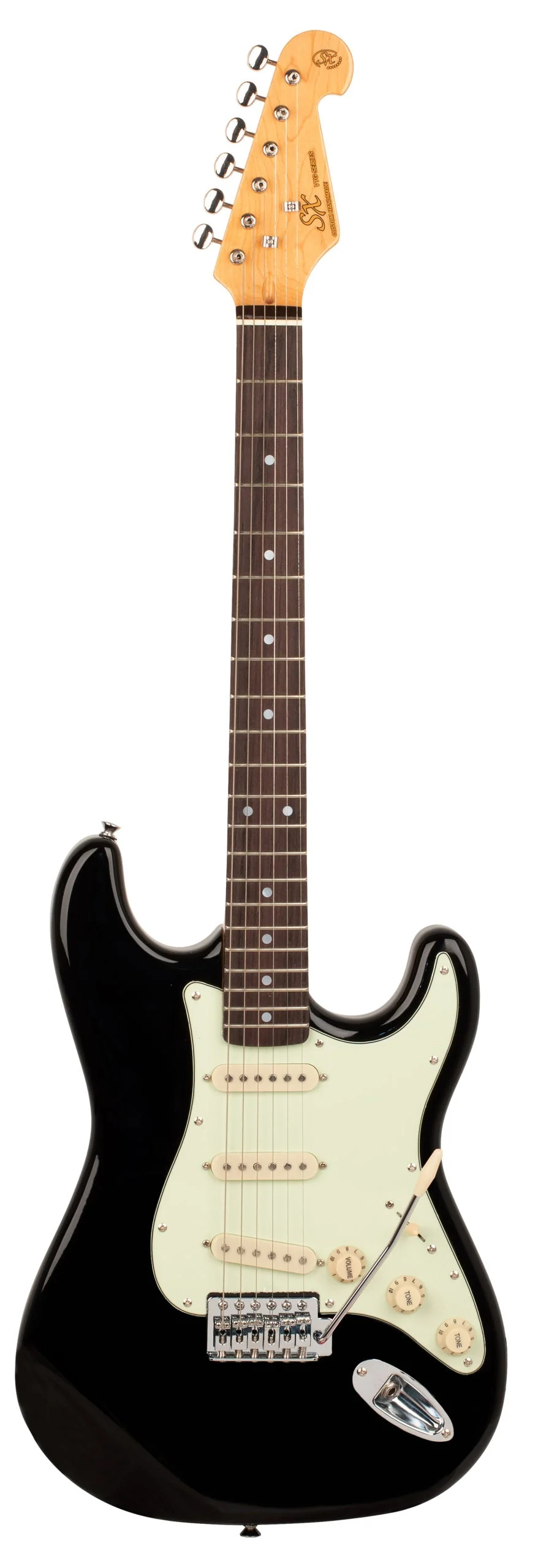 SX Essex VES62B Vintage Series Electric Guitar - Black
