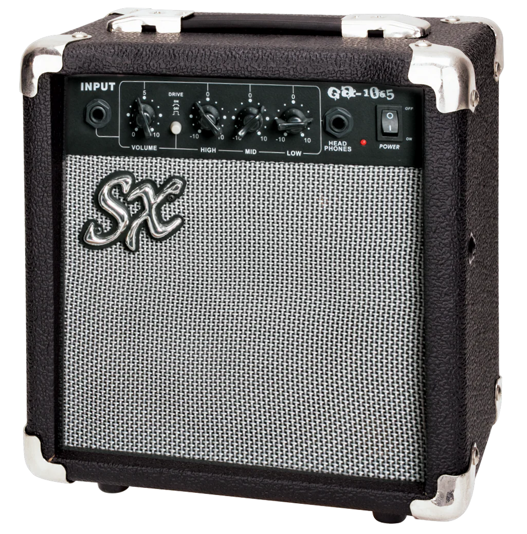 SX ST Style Electric Guitar and Amplifier Pack in Metallic Silver - Image 5
