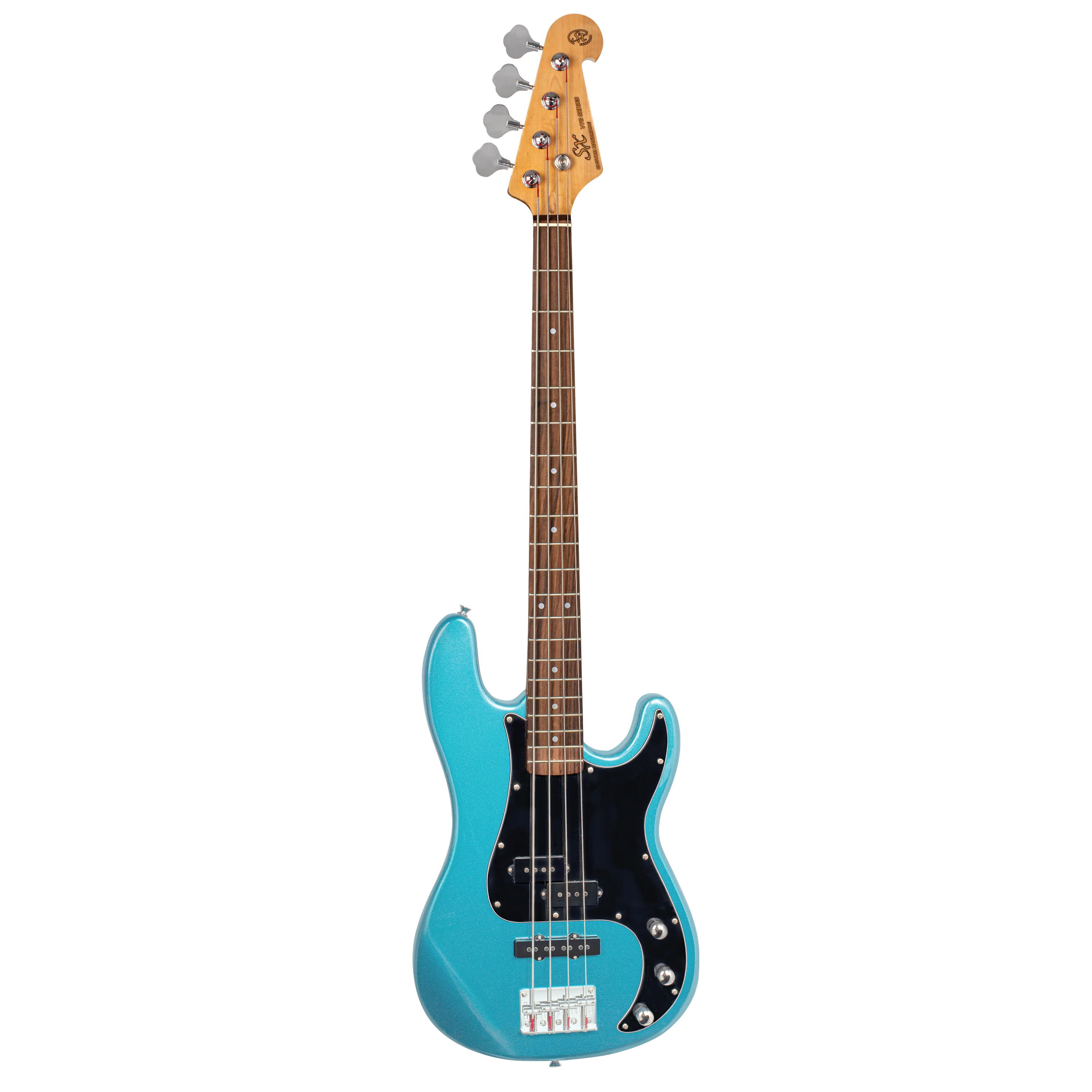 SX VEP62LPB P+J Electric Bass Guitar - Lake Placid Blue - Image 2