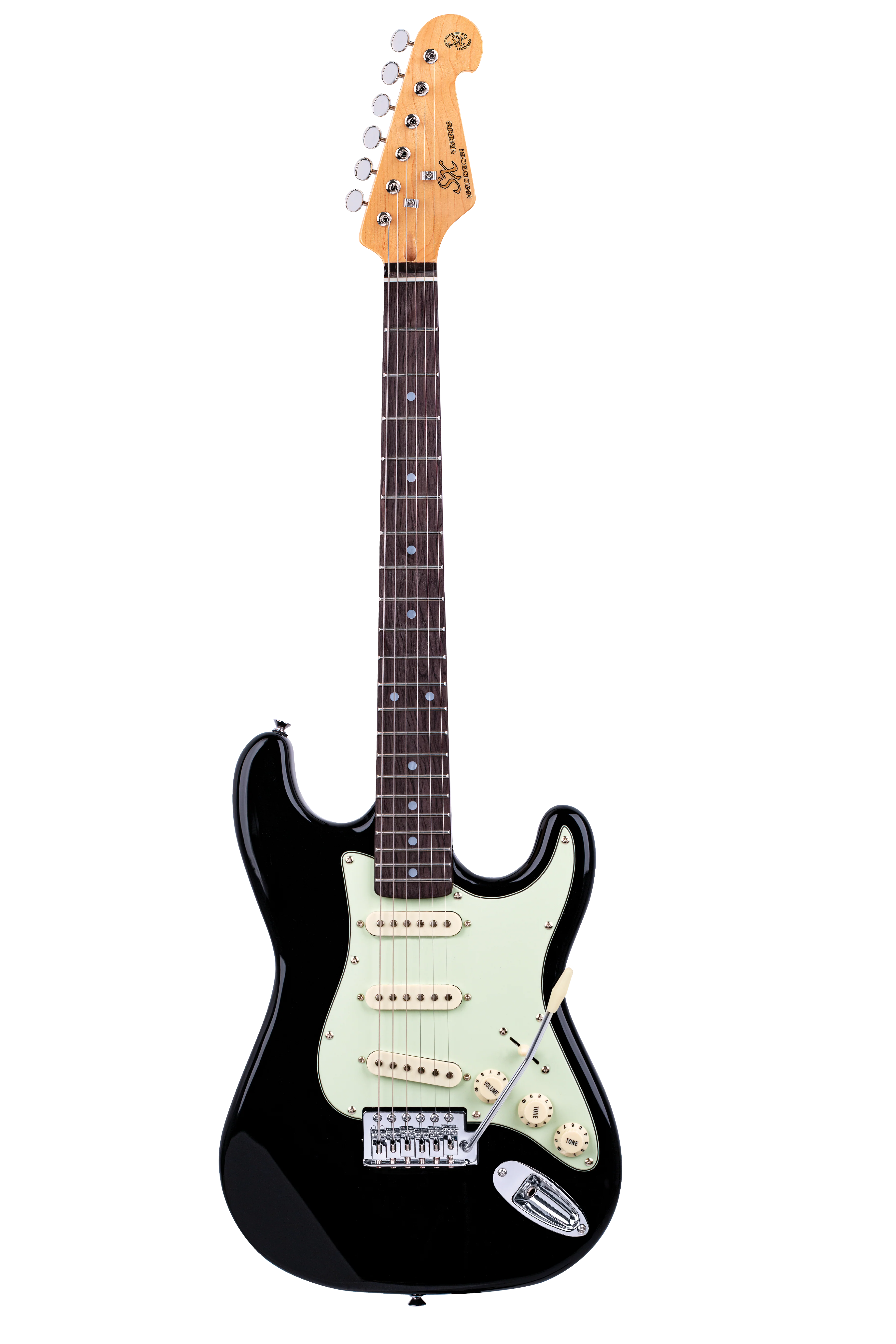 SX VES34B 3/4 Size Electric Guitar - Black