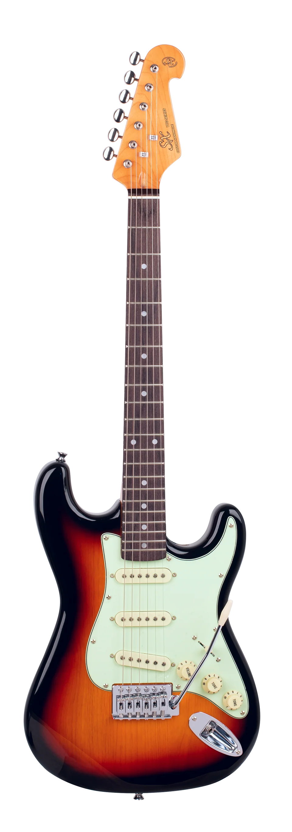 SX VES34TS 3/4 Size Electric Guitar - Three Tone Sunburst