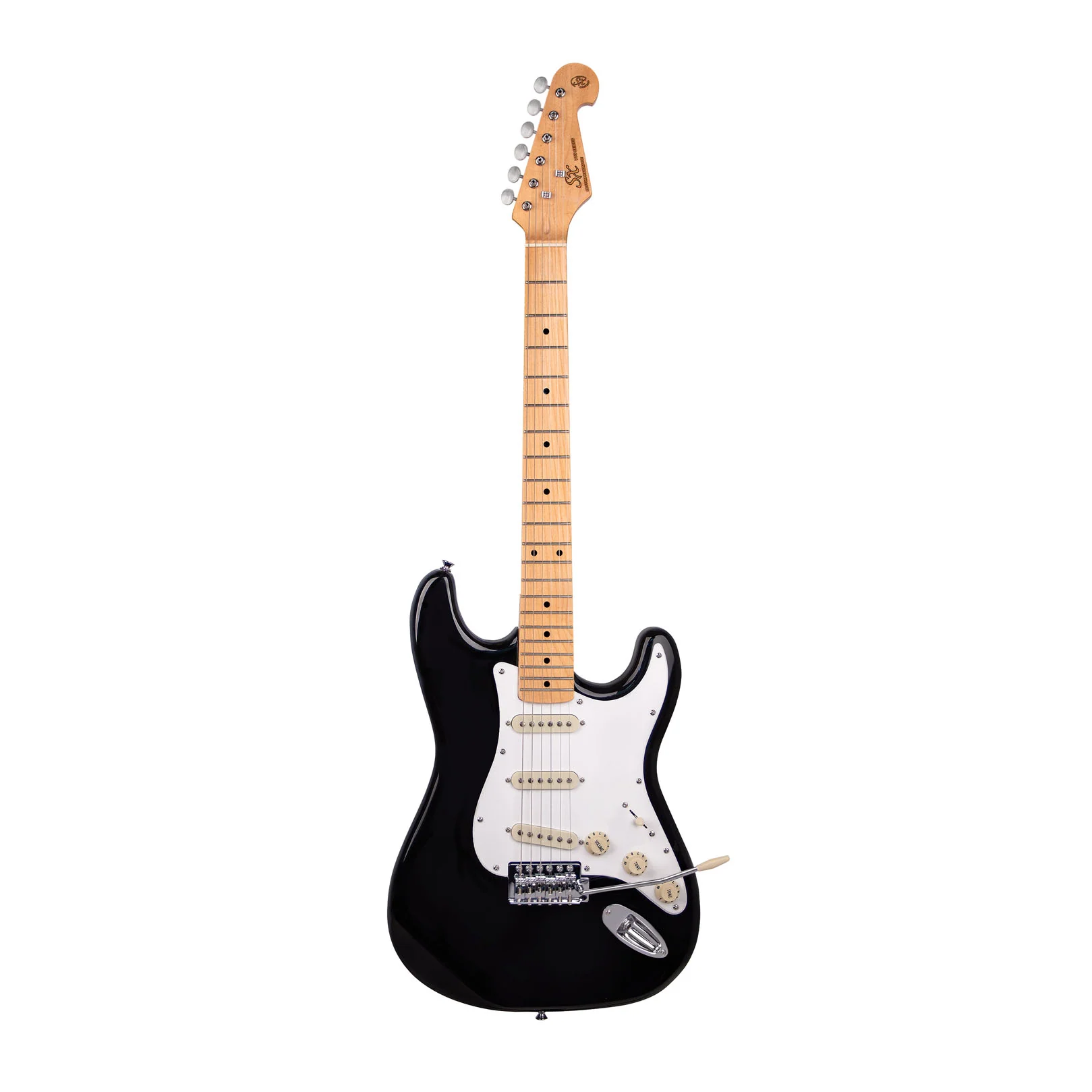 SX VES57B Vintage Series Electric Guitar - Black - Image 4