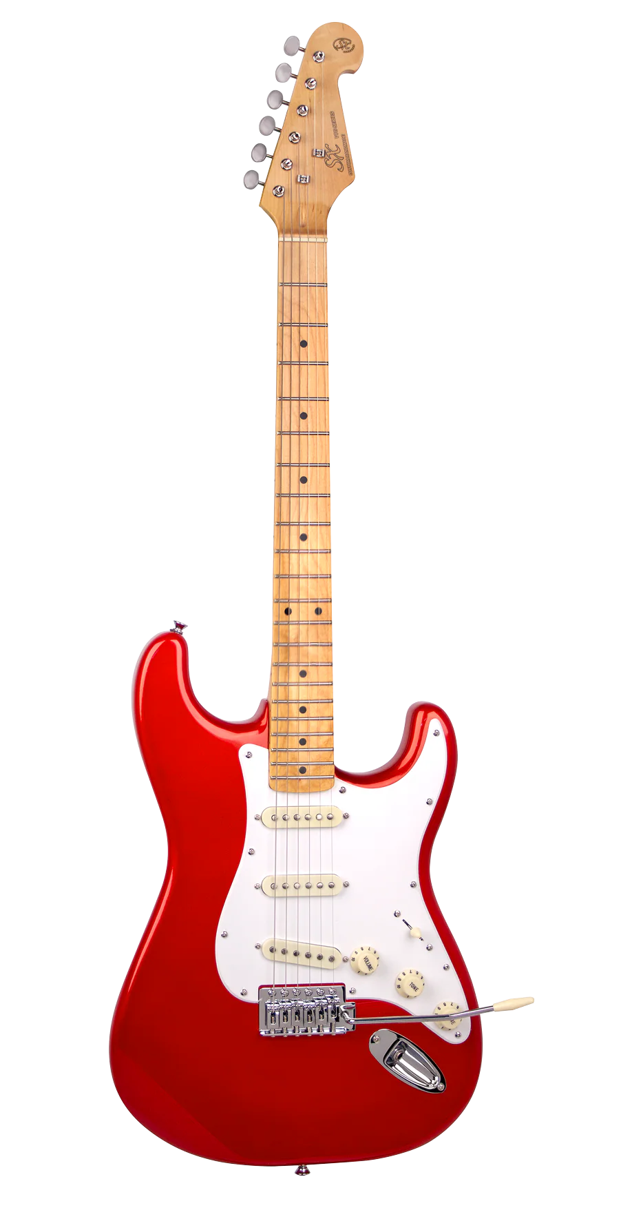 SX VES57CAR Vintage Series Electric Guitar - Candy Apple Red - Image 2