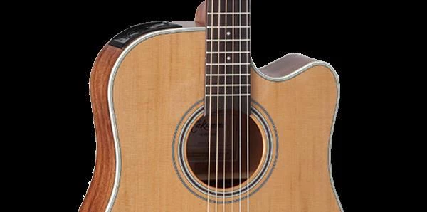 Takamine G20 Series Cutaway Dreadnought Guitar with Solid Cedar Top & Pickup - Image 3