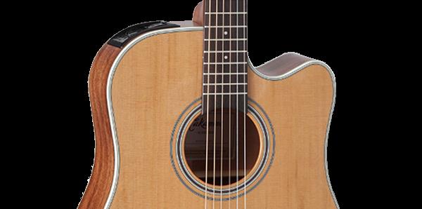 Takamine G20 Series Cutaway Dreadnought Guitar with Solid Cedar Top & Pickup - Image 6