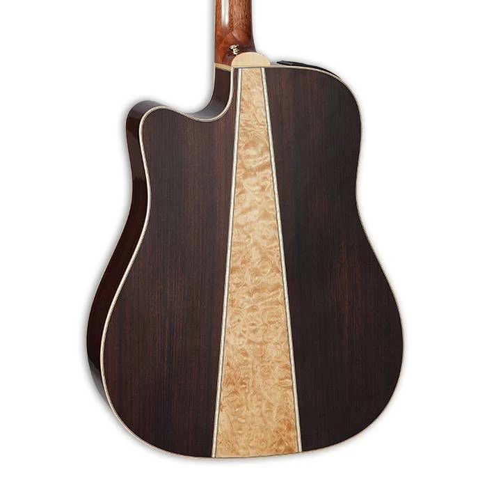 Takamine G90 Series Dreadnought AC/EL Guitar with Cutaway - Natural with 3 Pce Back Gloss Finish - Image 3