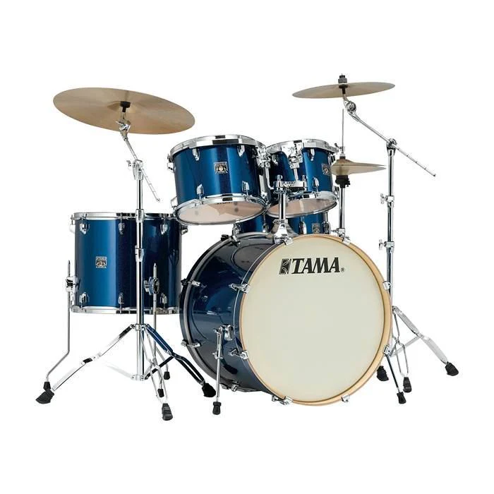 Tama CK52KS ISP Superstar Classic Maple 5 Piece Drumkit in Indigo Sparkle Wrap - Image 2