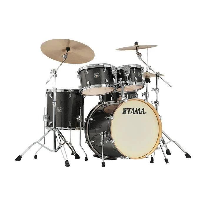 Tama CK52KS MGD Superstar Classic Maple 5 Piece Drumkit in Midnight Gold Sparkle Wrap - Image 2