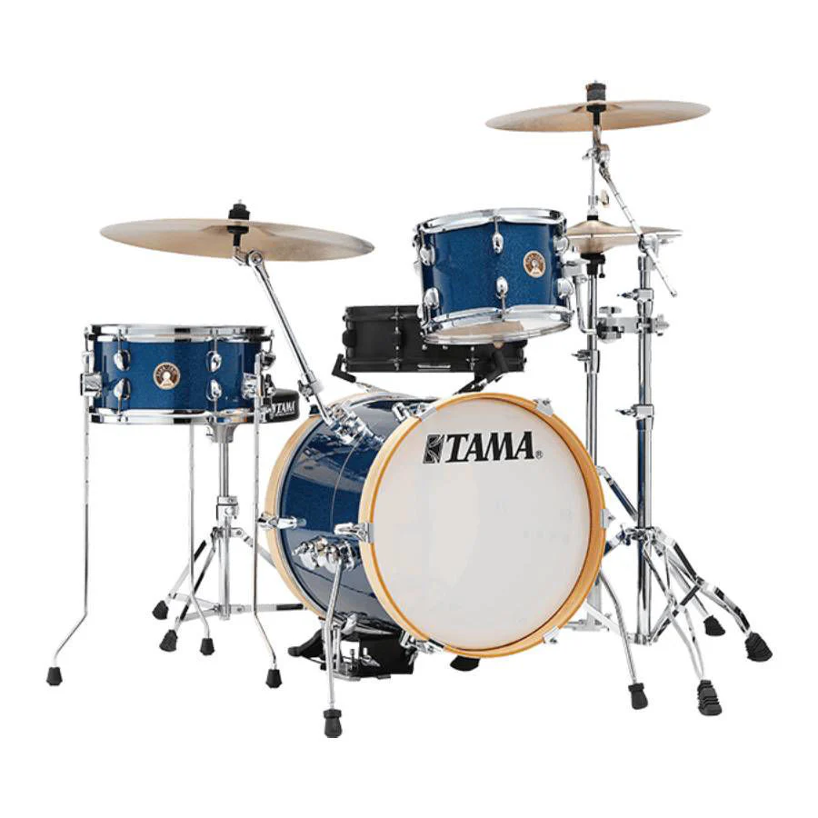 Tama Club-JAM Suitcase 3 Piece Drum Kit with Hardware - 16/10/12 - Indigo Sparkle - Image 2