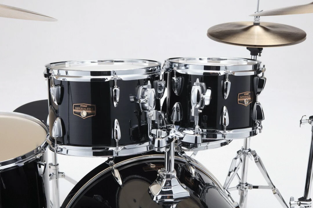 Tama Imperialstar 22/16/14/12/10+14S 6pc Drum Kit - Hairline Black - Image 2