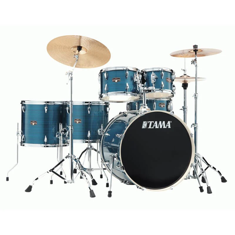 Tama Imperialstar 22/16/14/12/10+14S 6pc Drum Kit - Hairline Blue - Image 7