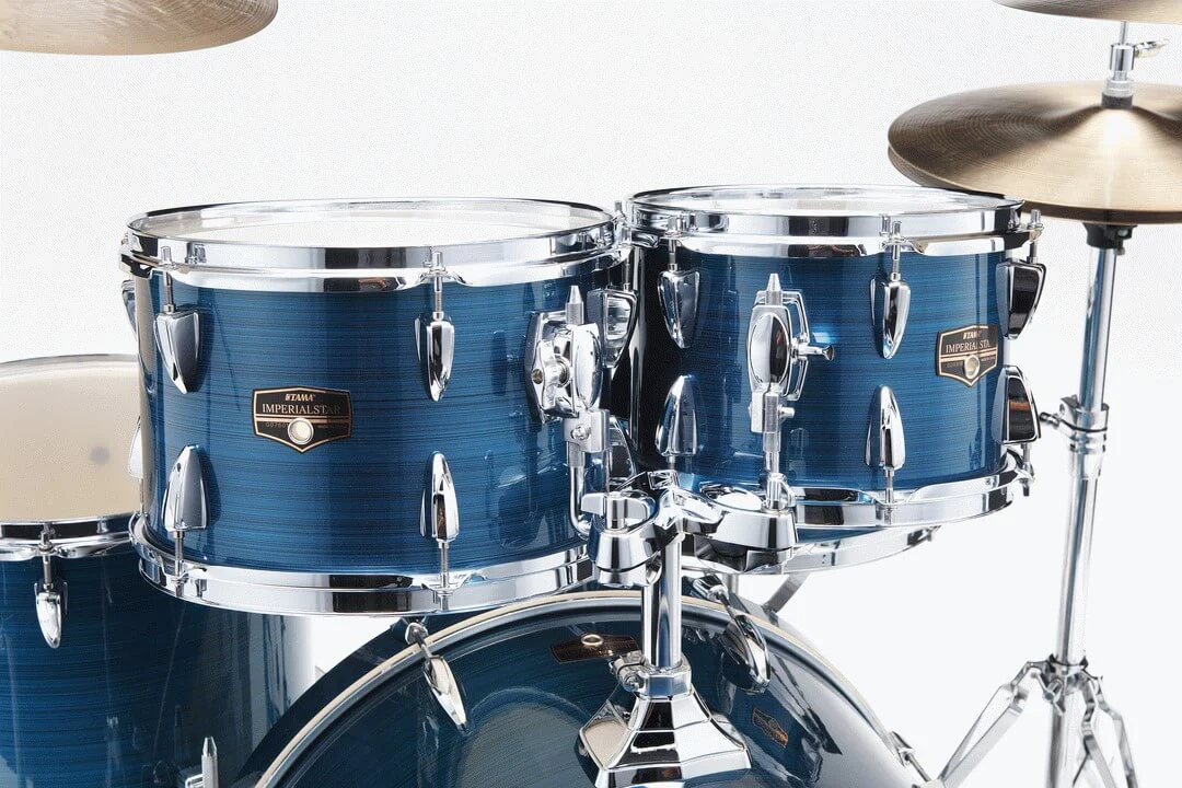 Tama Imperialstar 22/16/14/12/10+14S 6pc Drum Kit - Hairline Blue - Image 8