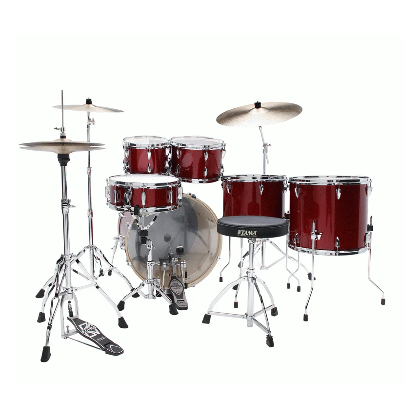 Tama IP62H6W Imperialstar 6 piece Complete Drum Kit in Burnt Red Mist - Image 6