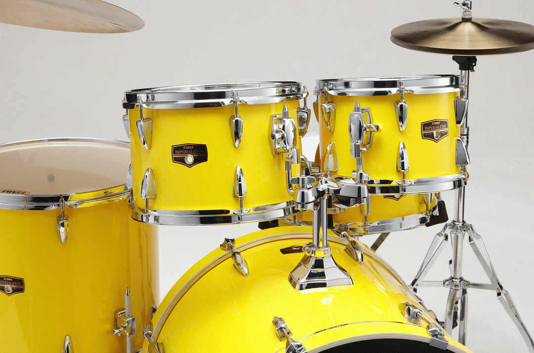 Tama IP62H6W Imperialstar 6 piece Complete Drum Kit in Electric Yellow - Image 2