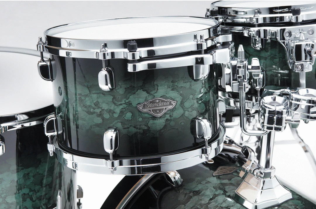 Tama  Limited Edition MBS40RS MSL Starclassic Performer Maple/Birch 4 Piece Drum Kit - Molten Steel Blue Burst - Image 5