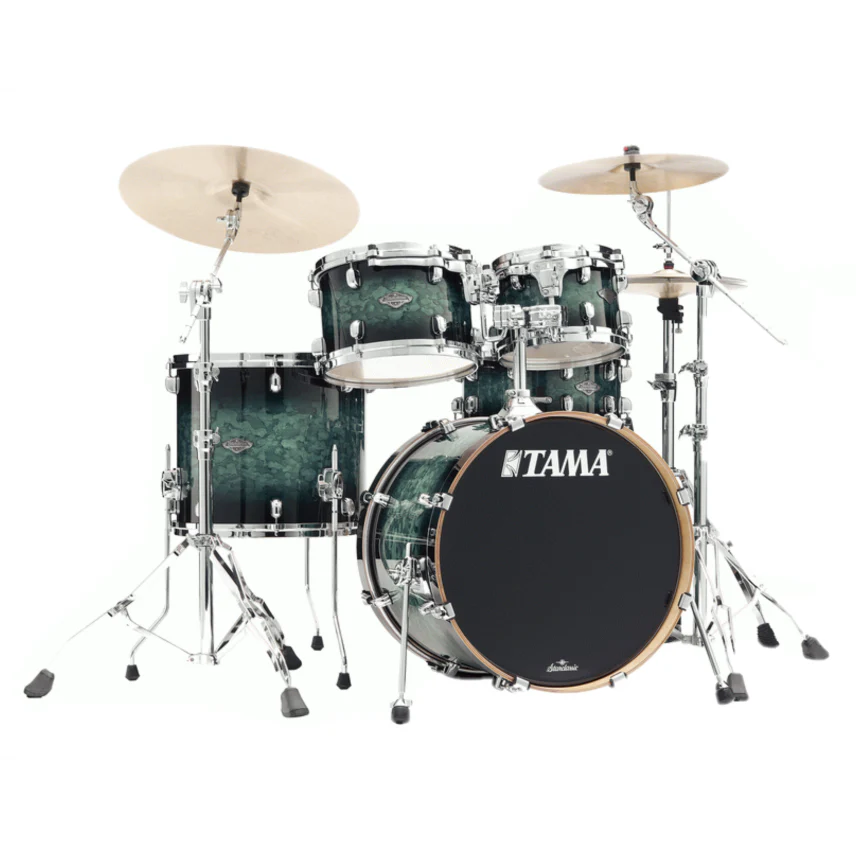 Tama  Limited Edition MBS40RS MSL Starclassic Performer Maple/Birch 4 Piece Drum Kit - Molten Steel Blue Burst - Image 6