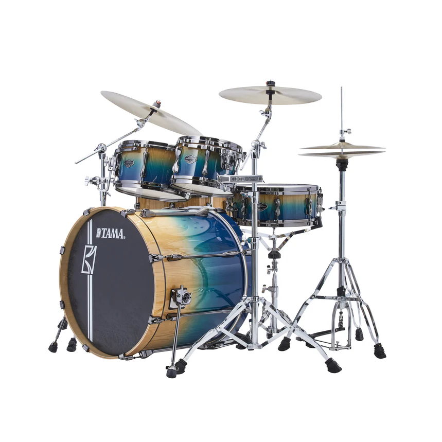 Tama ML62HZBS Superstar Hyperdrive LTD Drum Kit Shell Pack in Sapphire Fade Lacebark Pine - Image 2