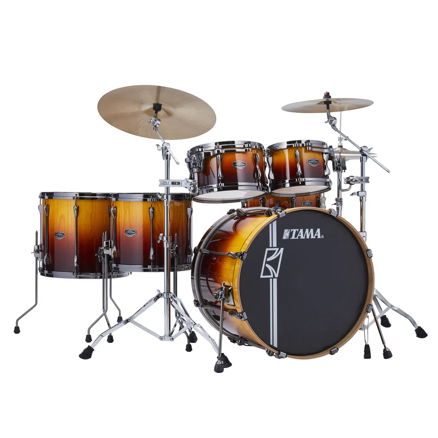 Tama ML62HZBS Superstar Hyperdrive LTD Drum Kit Shell Pack in Sunset Fade Lacebark Pine - Image 8