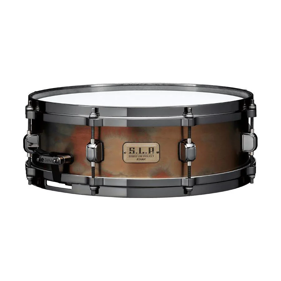 Tama S.L.P. 14 x 4.5 inch Dynamic Bronze Snare Drum in Aged Antique - Image 4