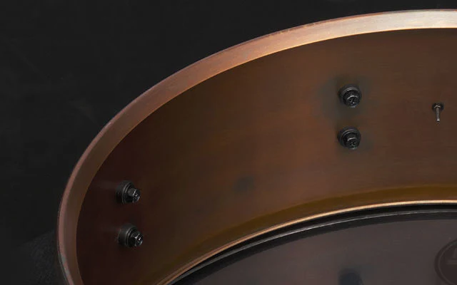 Tama S.L.P. 14 x 4.5 inch Dynamic Bronze Snare Drum in Aged Antique - Image 5
