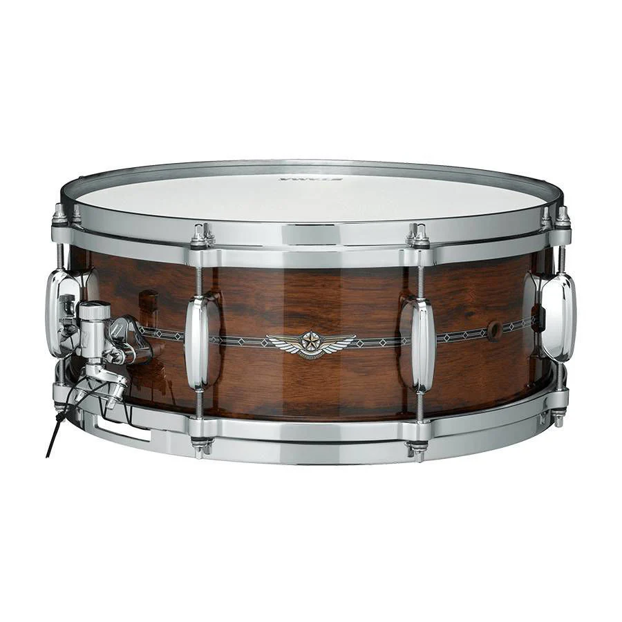 Tama STAR Bubinga 14 x 6.5 Inch Snare Drum in Sunset Australian Acacia Burst - Image 2