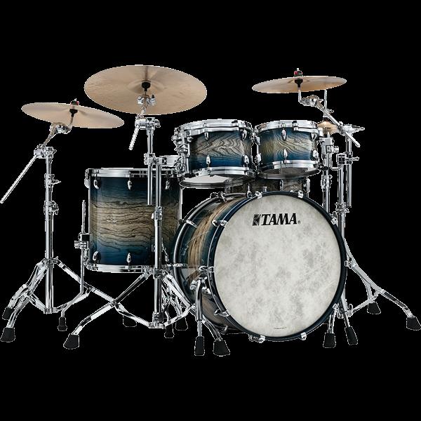 Tama Star Walnut 22" 4 Piece Drum Kit Shell Pack - 22/10/12/16 - Indigo Japanese Sen Burst - Image 2