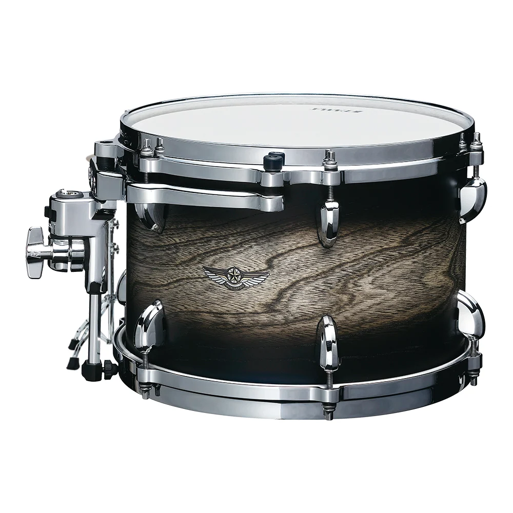 Tama Star Walnut 22" 4 Piece Drum Kit Shell Pack - 22/10/12/16 - Satin Black Japanese Sen Burst - Image 3