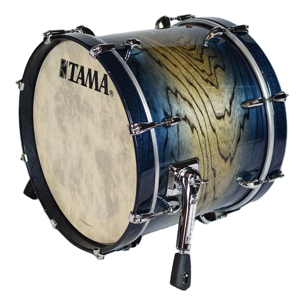 Tama STAR Walnut 24 x 18 Bass Drum - Indigo Japanese Sen Burst - Image 2