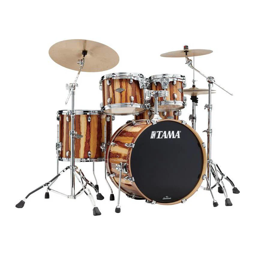 Tama Starclassic Performer 22" 4 Piece Drum Kit Shell Pack - 22/10/12/16 - Caramel Aurora - Image 2