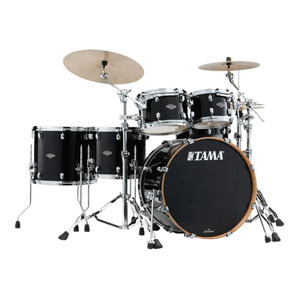 Tama Starclassic Performer 22" 5 Piece Drum Kit Shell Pack - 22/10/12/14/16 - Piano Black - Image 2