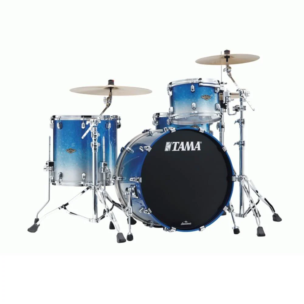 Tama Starclassic Walnut/Birch 20 3-Pce Drum Kit Shell Pack - 20/12/14 - Molten Blue Ice Fade