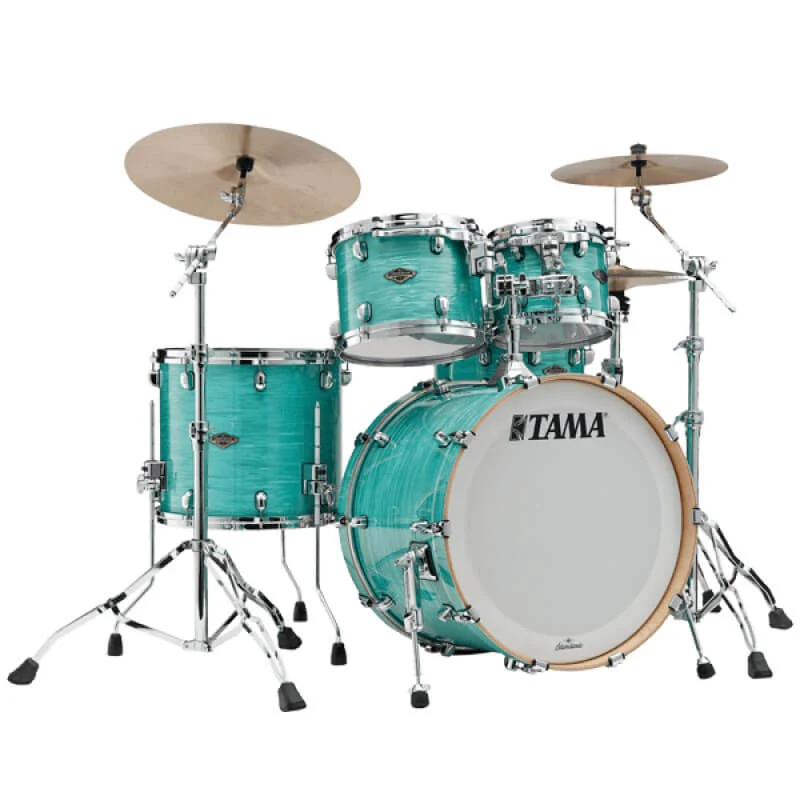Tama Starclassic Walnut/Birch 22 4-Pce Drum Kit Shell Pack - 22/10/12/16 - Surf Green Silk