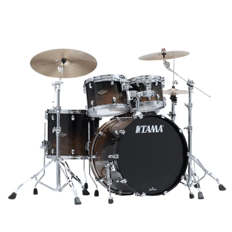Tama Starclassic Walnut/Birch 22 4-Pce Drum Kit Shell Pack - 22/10/12/16 - Transparent Mocha Fade - Image 2