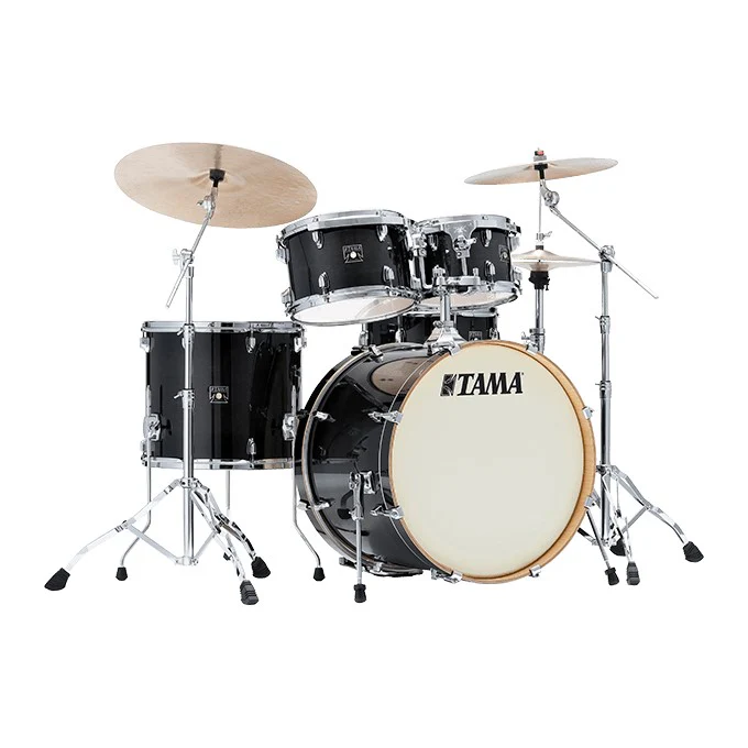 Tama SuperStar Classic 22" 5-Pce Drum Kit Shell Pack - 22/10/12/16 with 14" Snare - Transparent Black Burst - Image 4