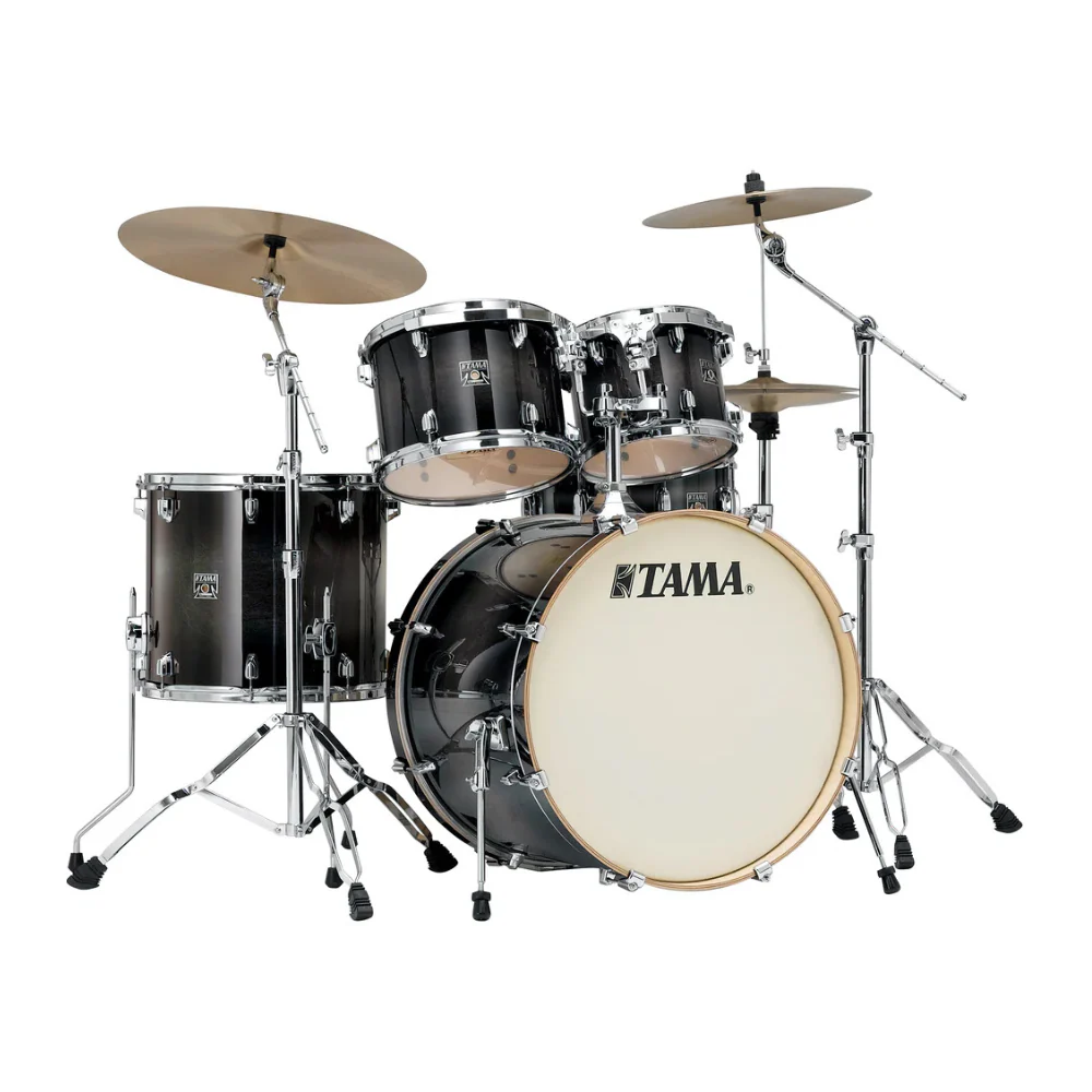 Tama Superstar Classic 22 5pc Drum Kit Shell Pack - Transparent Black Burst - Image 2