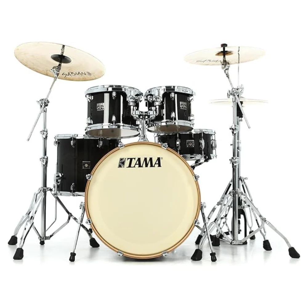 Tama Superstar Classic 22 5pc Drum Kit Shell Pack - Transparent Black Burst - Image 3