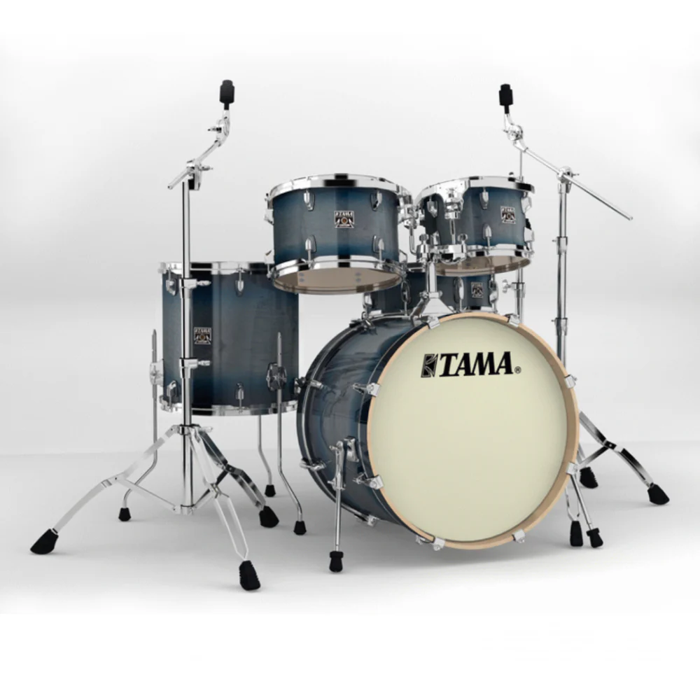 Tama Superstar Classic Maple 20/10/12/14+14S 5pc Drum Shell Pack in Dark Indigo Burst - Image 2