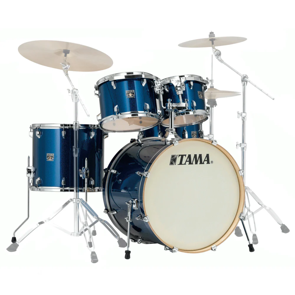 Tama Superstar Classic Maple 5pc Drum Shell Pack in Indigo Sparkle - Image 4