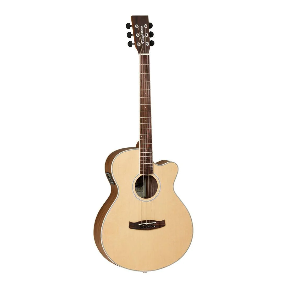 Tanglewood Discovery Exotic Super Folk Acoustic Electric Guitar - Black Walnut - Image 4