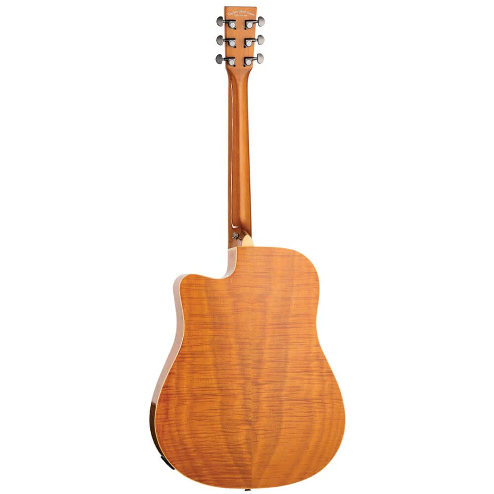 Tanglewood Reunion TRDCEFMH Dreadnought Acoustic Guitar with Pickup - Natural Gloss - Image 6