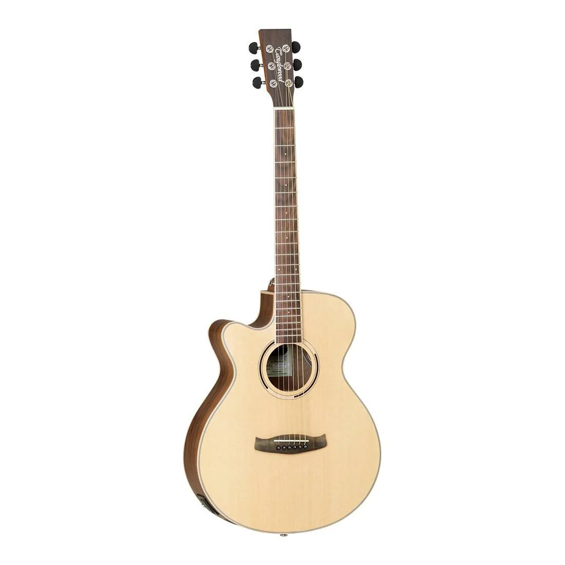 Tanglewood TDBTSFCEBWLH Discovery Exotic Super Folk Left-Handed Acoustic Guitar in Black Walnut - Image 3