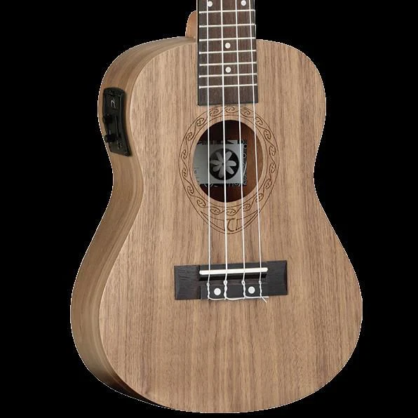 Tanglewood Tiare Concert Ukulele with Pickup - Natural Satin Black Walnut - Image 3