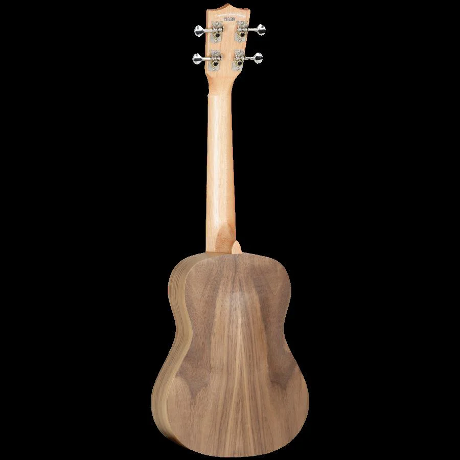 Tanglewood Tiare Concert Ukulele with Pickup - Natural Satin Black Walnut - Image 4
