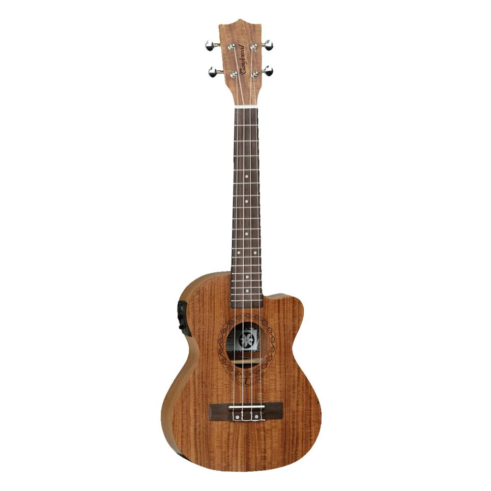 Tanglewood Tiare Tenor Ukulele with Pickup and Gig Bag - Natural Satin Figured Koa - Image 4