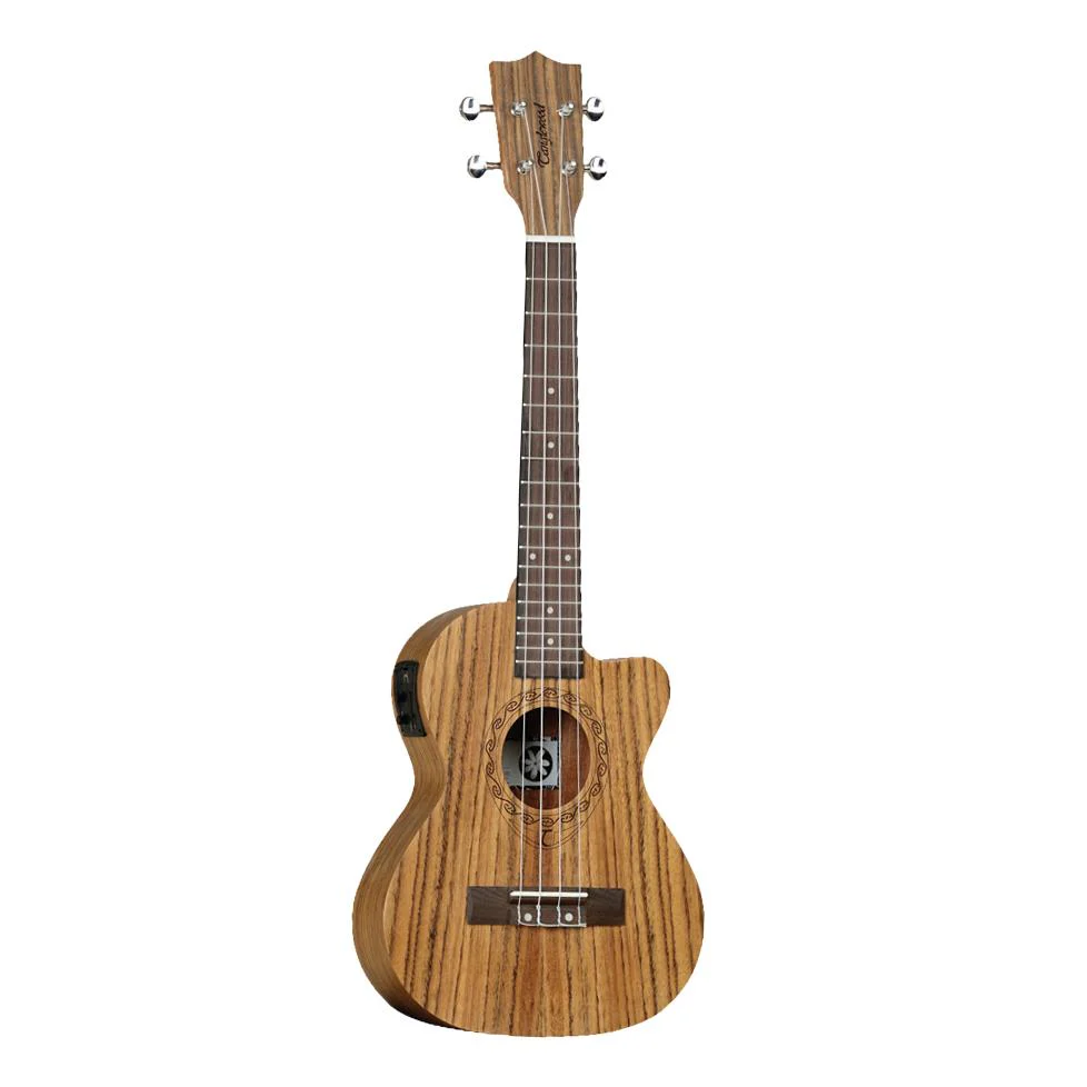 Tanglewood Tiare Tenor Ukulele with Pickup and Gig Bag - Natural Satin Figured Ovangkol - Image 5