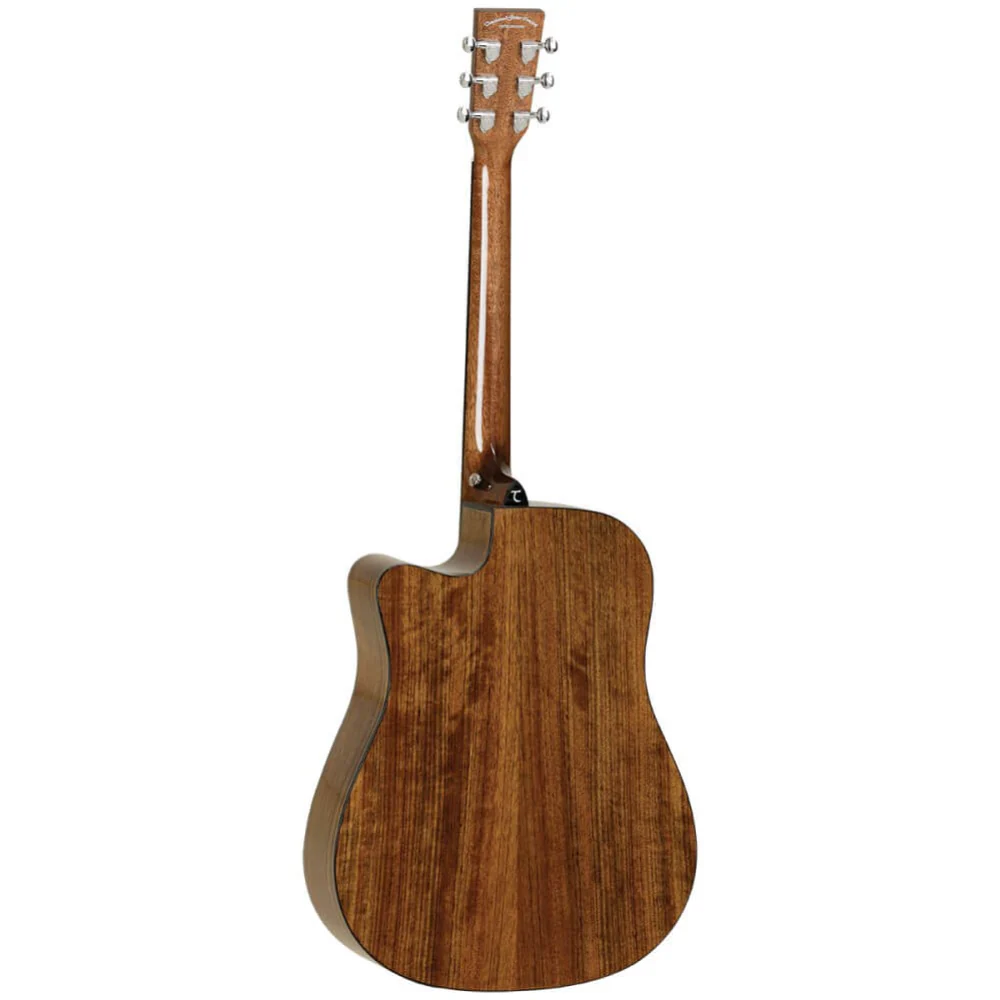 Tanglewood TW28CEXOV Winterleaf Exotic Dreadnought Acoustic Guitar with Pickup - Natural Gloss Ovangkol - Image 2